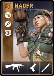 NADER / KE81 loadout card