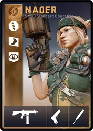 NADER / SM43 loadout card