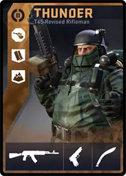 THUNDER / T45 loadout card