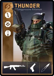 THUNDER / T72 loadout card