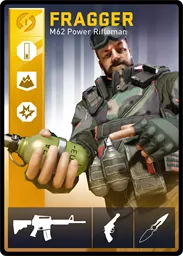 FRAGGER / M62 loadout card