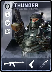 THUNDER / T72 loadout card